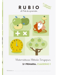 Matematicas 3 cuadernos Metodo Singapur 3º Primaria RUBIO